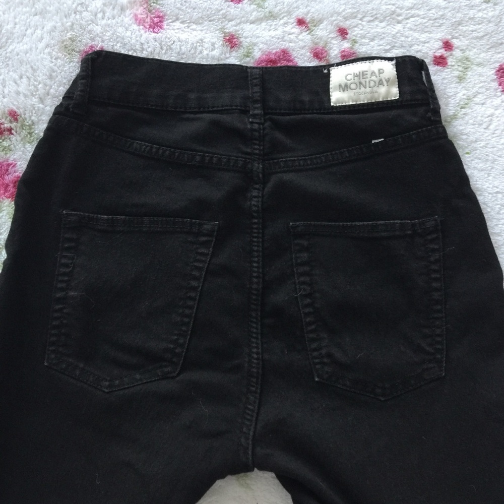 cheap monday black skinny jeans